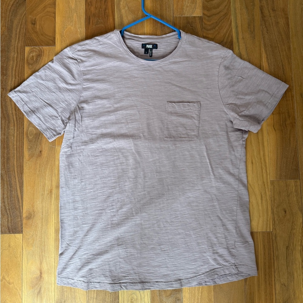 Paige “Kenneth” Large Organic Cotton T-Shirt in Purple